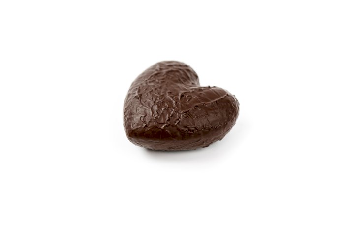 Сердце из тёмного шоколада с маршмеллоу (горячий шоколад)